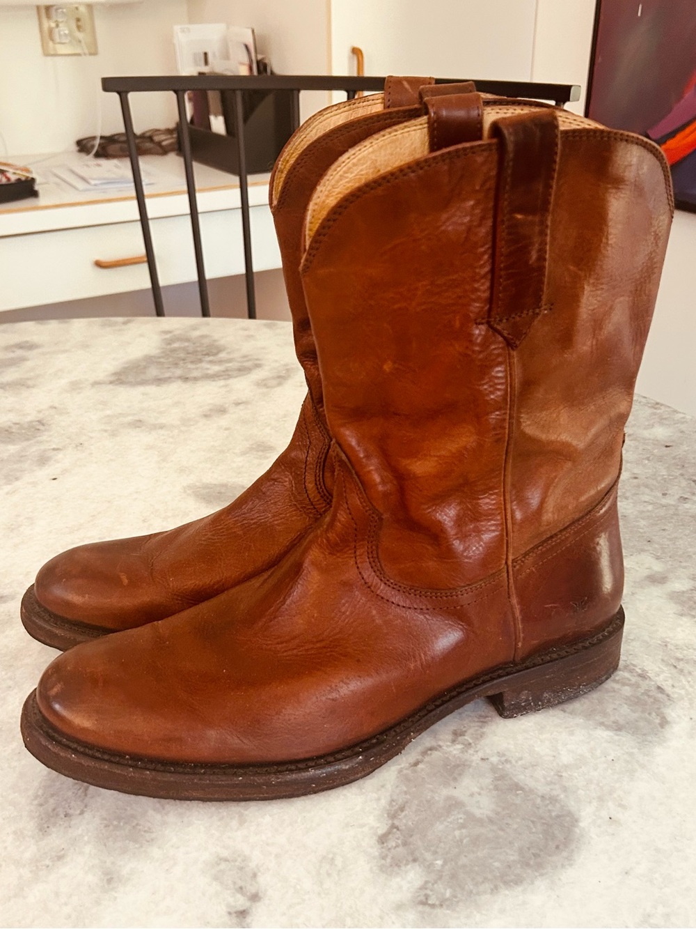 Men’s Frye Brand Duke Roper Boots Size 9